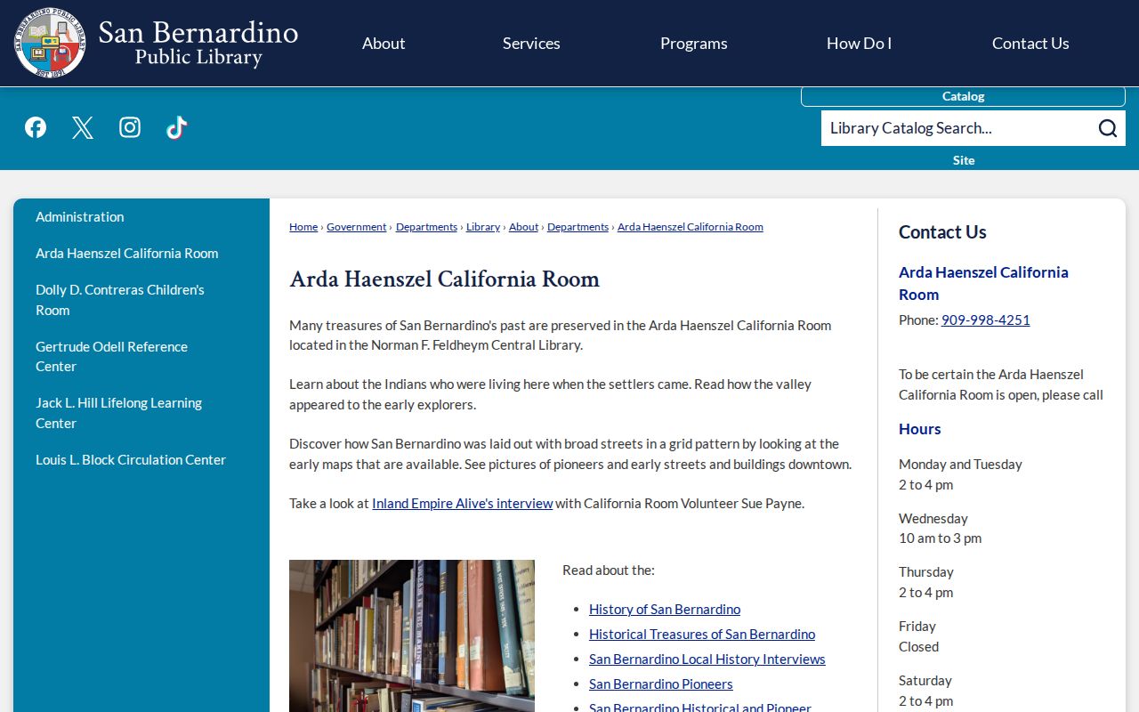 Victorville city directory California Room regional holdings