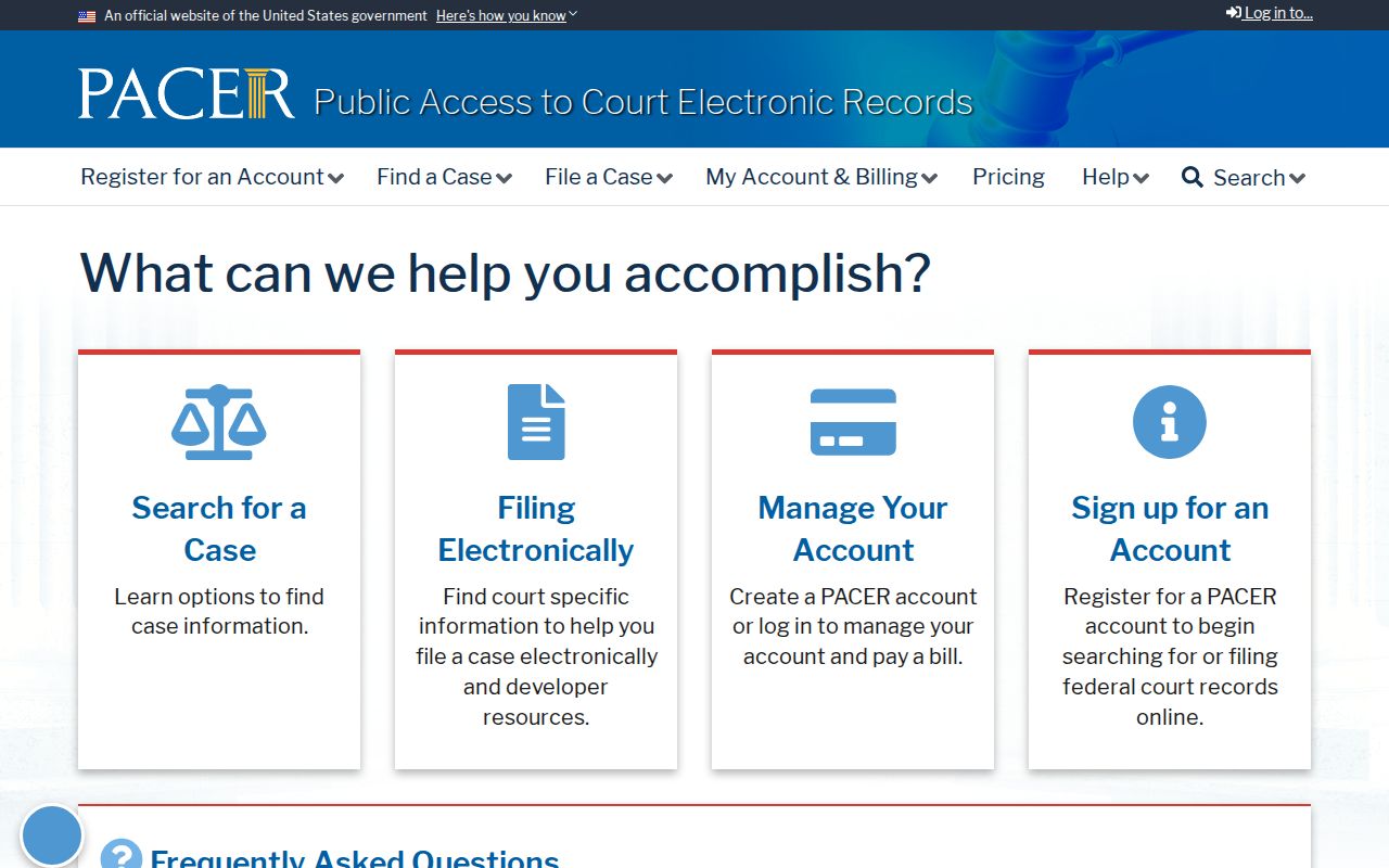 Victorville resident lookup federal PACER court access
